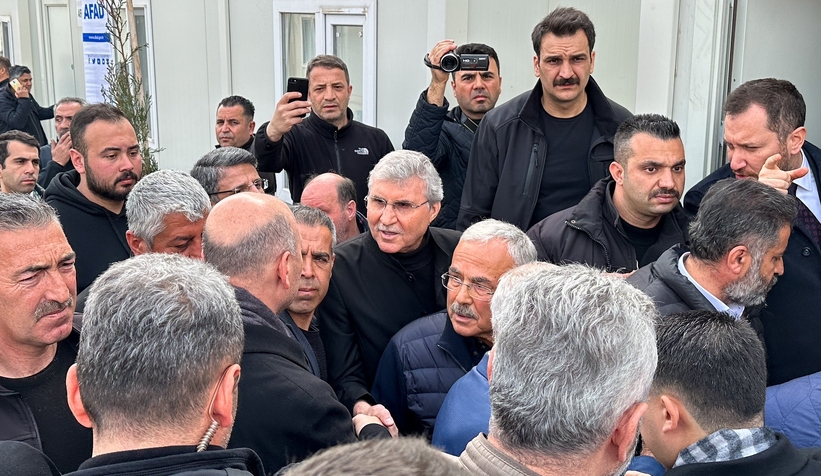 Başkan Ekrem Yüce, Cumhurbaşkanı ile birlikte deprem bölgesinde
