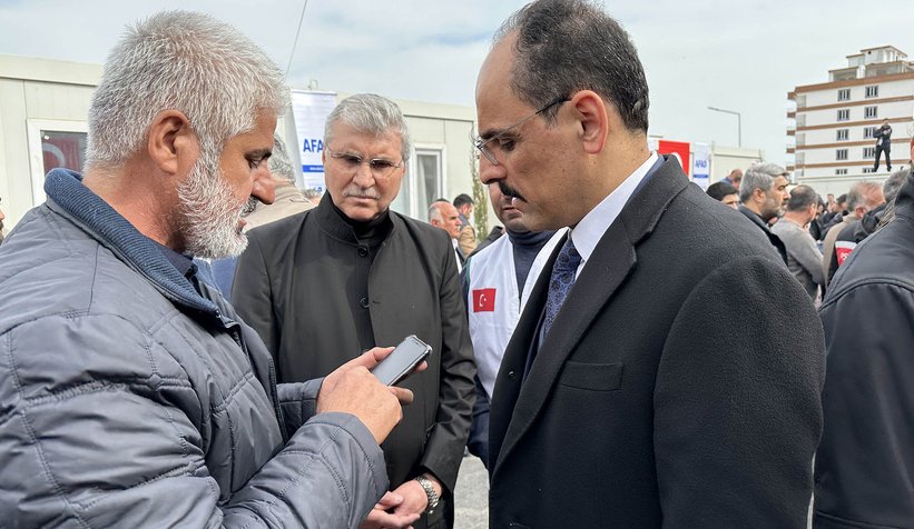 Başkan Ekrem Yüce, Cumhurbaşkanı ile birlikte deprem bölgesinde