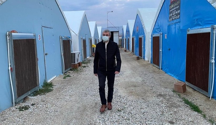 Başkan Yüce, 10 K'nın Mantar Tesisinde hasat yaptı