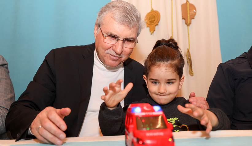 Başkan Yüce, 73 saat sonra kurtarılan Mir Berzan ile buluştu