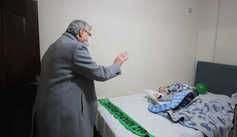 Başkan Yüce'den Eymen'e sürpriz doğum günü