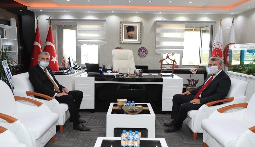 Başkan Yüce'den ziyaretler