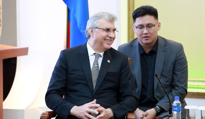 Başkan Yüce Moğalistan'da temaslarda bulundu