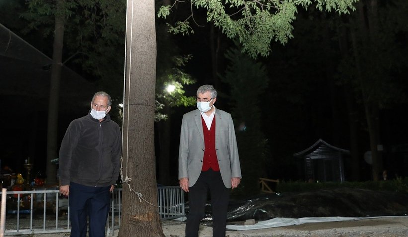 Başkan Yüce'nin gece mesaisi