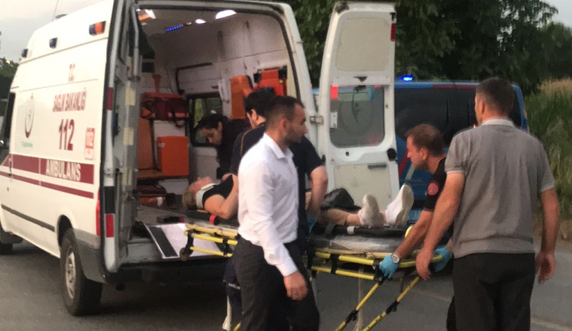 Batakköy Kavşağı’nda Kaza: Motosiklet Sürücüsü Yaralandı