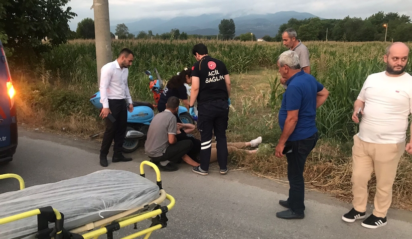 Batakköy Kavşağı’nda Kaza: Motosiklet Sürücüsü Yaralandı