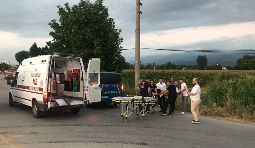 Batakköy Kavşağı’nda Kaza: Motosiklet Sürücüsü Yaralandı