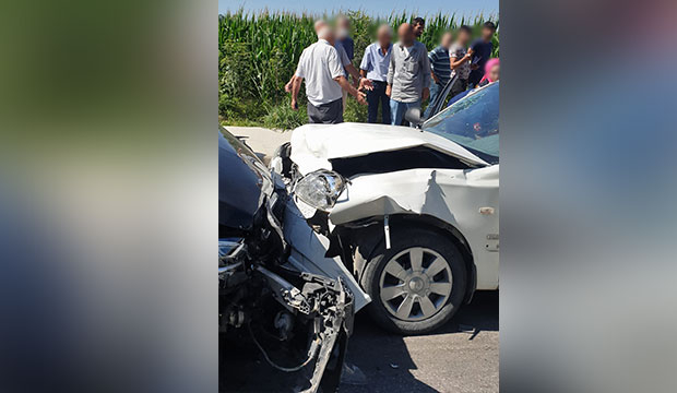 Batakköy yolunda Trafik kazası