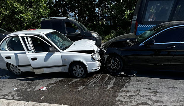 Batakköy yolunda Trafik kazası
