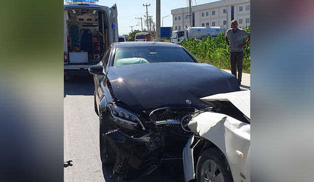Batakköy yolunda Trafik kazası