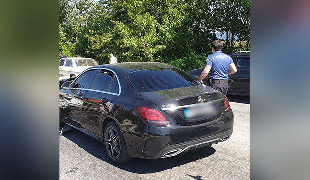 Batakköy yolunda Trafik kazası