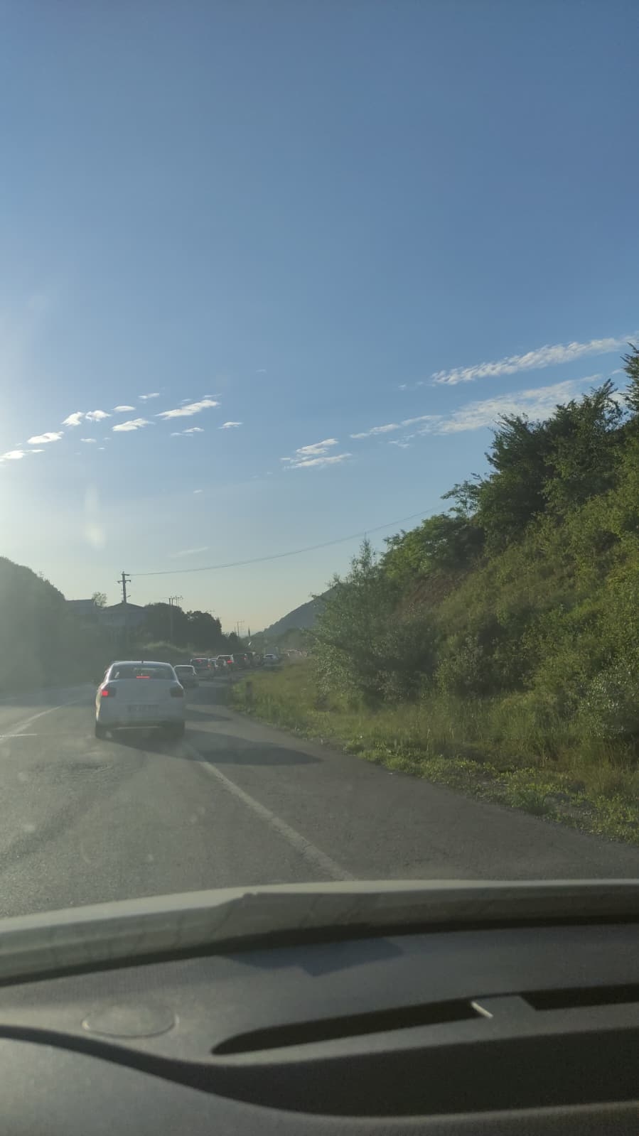Bayram Dönüşü Trafiği Kuzuluk'ta Kilitlendi