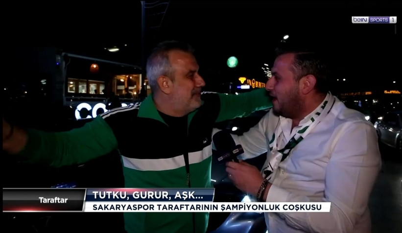Bein Sports'un Taraftar programı bu hafta Sakaryaspor'un şampiyonluk coşkusunu ekranlara taşıdı