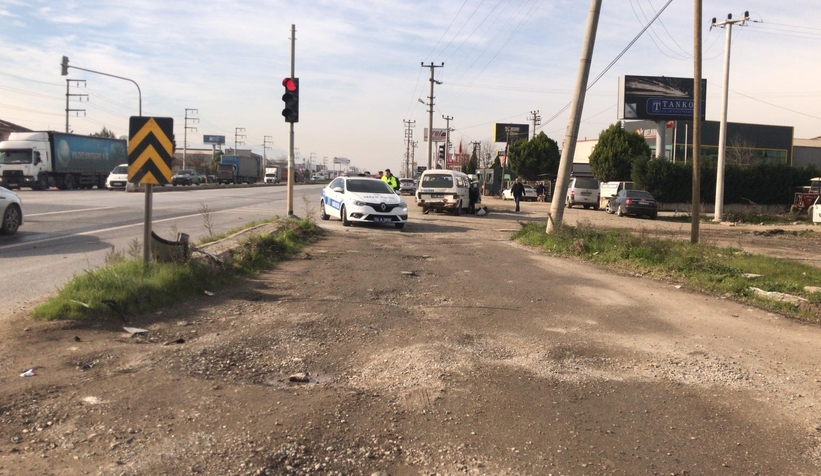 Bekirpaşa Kavşağında kaza