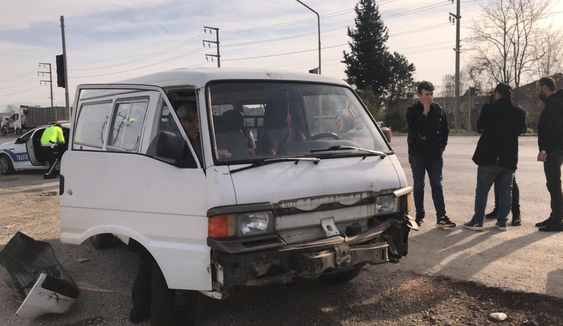 Bekirpaşa Kavşağında kaza