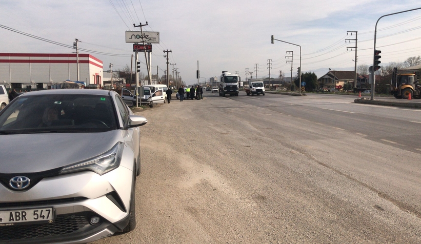 Bekirpaşa Kavşağında kaza