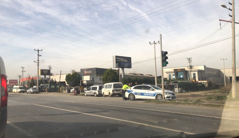 Bekirpaşa Kavşağında kaza