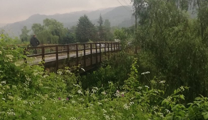 Beldibi'nde köprüde çökme oluştu