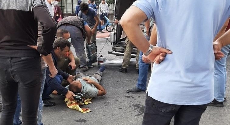 belediye otobüsü kaza yaptı: 2 yaralı