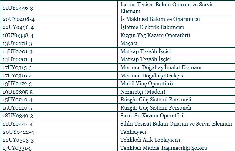 Belgesi olmayan çalışamayacak: İşte mesleki yeterlilik belgesi istenen 40 meslek
