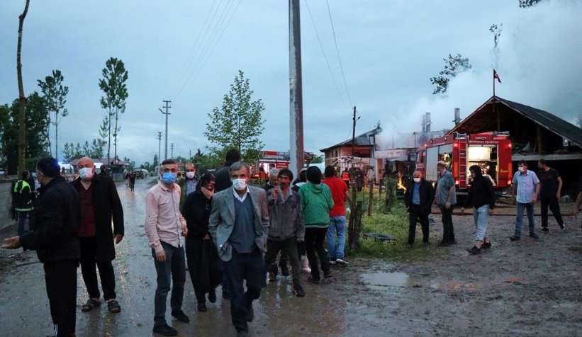 Benzini döktü, sonrası dehşet anları
