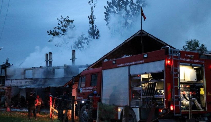 Benzini döktü, sonrası dehşet anları