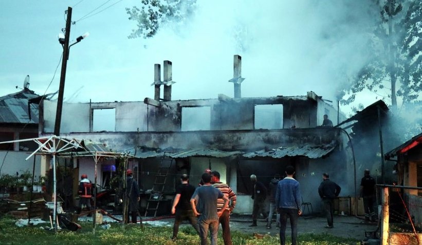 Benzini döktü, sonrası dehşet anları