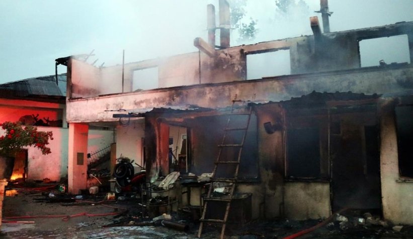 Benzini döktü, sonrası dehşet anları