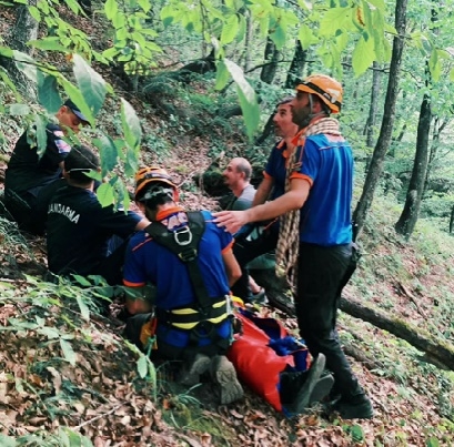 Beşiktaş Vadisinde mahsur kaldı, AFAD kurtardı