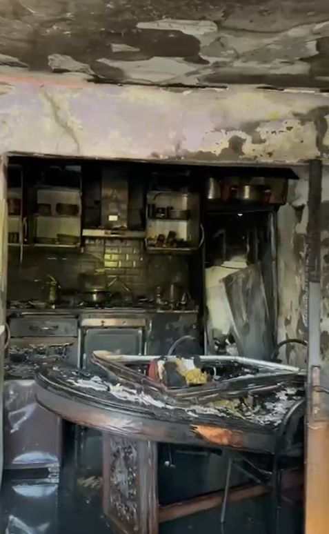 Bıçkıdere'de ev yangını