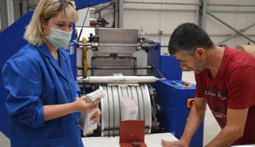 Bio kese kağıdını Avrupa'ya ihraç ediyor