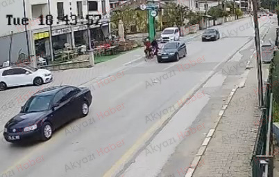 Bisikletliye Çarpan Motosikletli Firar Etti