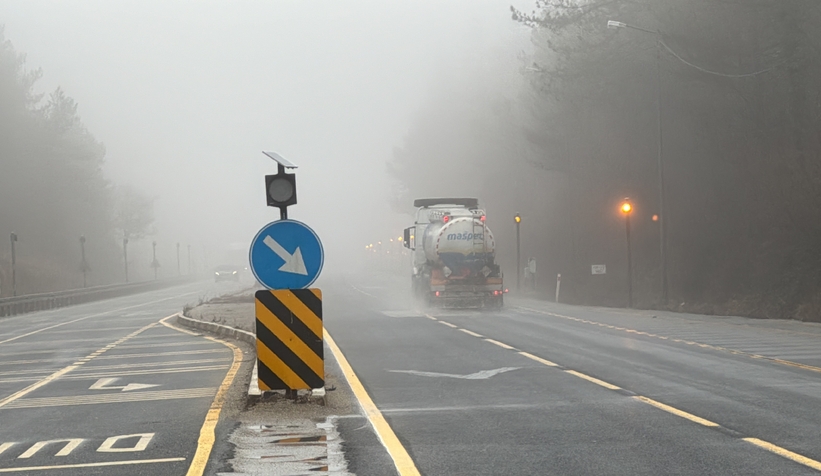 Bolu Dağı'nda görüş mesafesi 20 metreye düştü