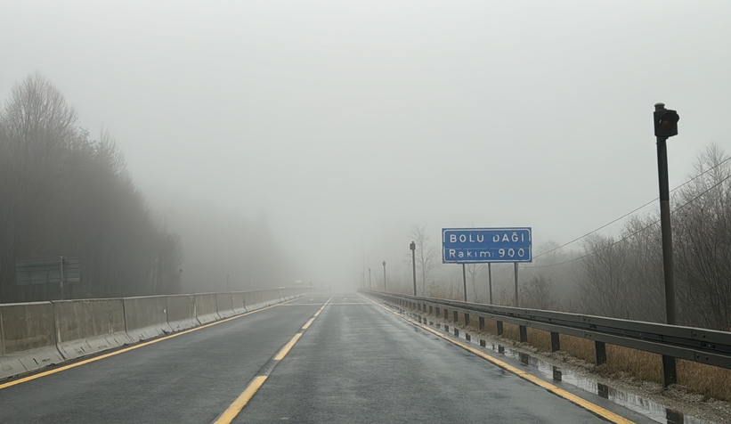 Bolu Dağı'nda görüş mesafesi 20 metreye düştü