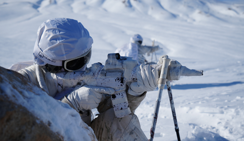 Bordo Berelilerin dondurucu soğukta kış eğitimi