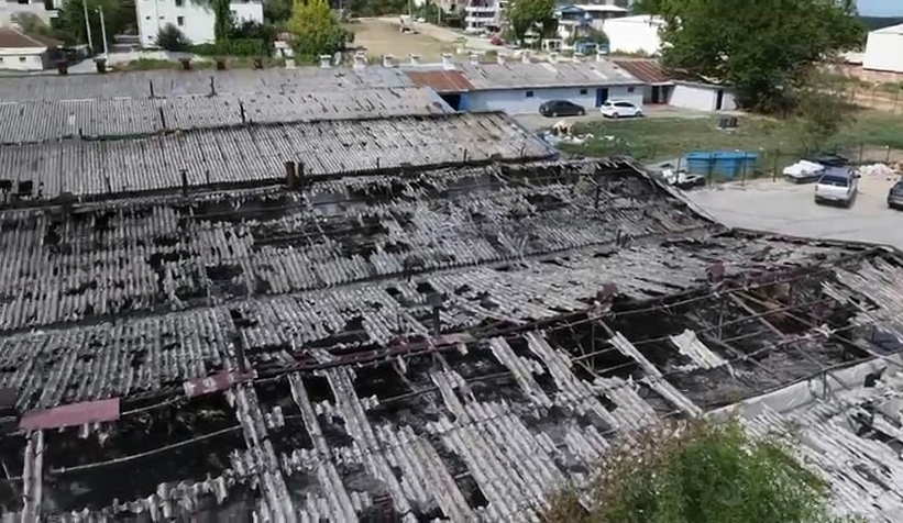 Boya üretiliyordu, yangın sonrası bu hale geldi