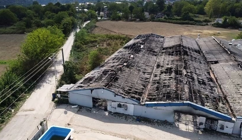 Boya üretiliyordu, yangın sonrası bu hale geldi