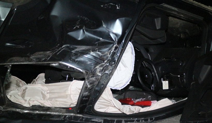 Bu araçtan burnu bile kanamadan çıktı