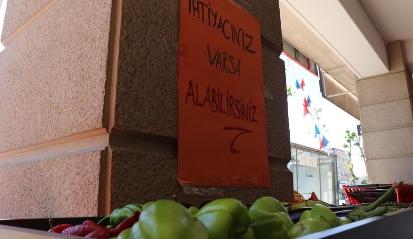 Bu da askıda meyve ve sebze