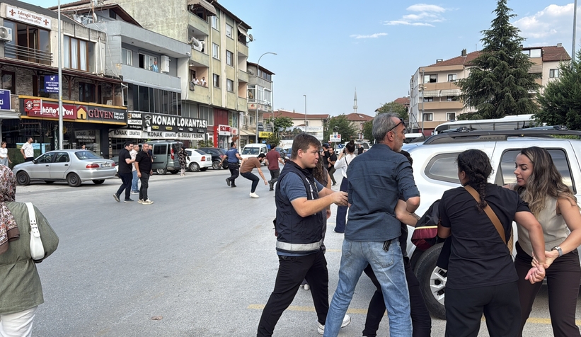 Bungalovdaki gizli kamera skandalında mahkeme çıkışı gerginlik