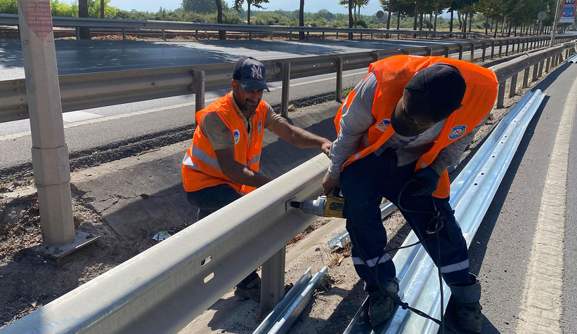 Büyükşehir Çevre Yolu’nda güvenli ulaşım için mesaide