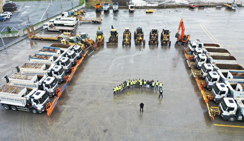 Büyükşehir karla mücadele ekipleri 24 saat nöbette