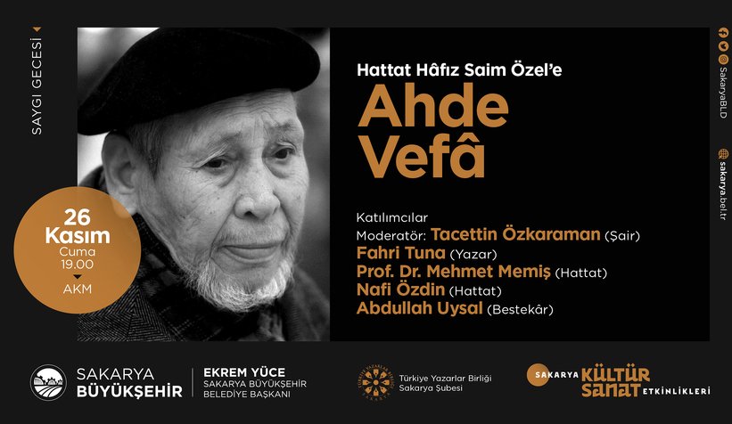 Büyükşehir Kasım Kültür Sanat Takvimi açıklandı