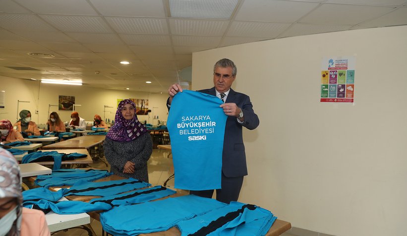 Büyükşehir tekstil ürünlerini kendi üretiyor