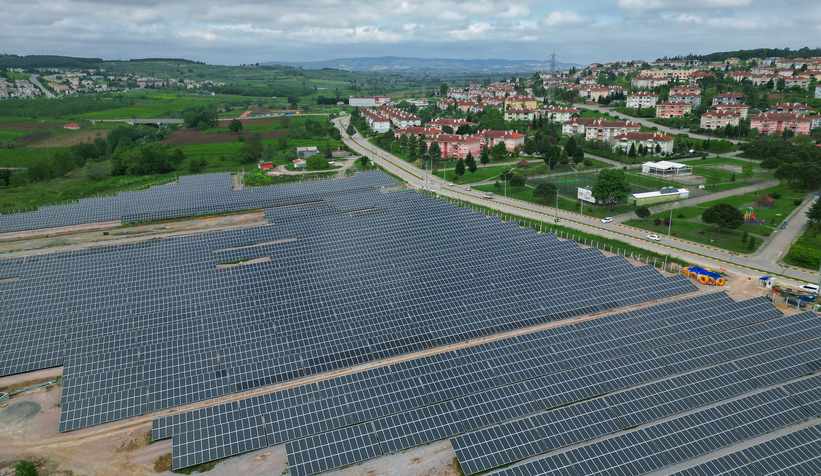 Büyükşehirin projesinde son paneller kuruluyor