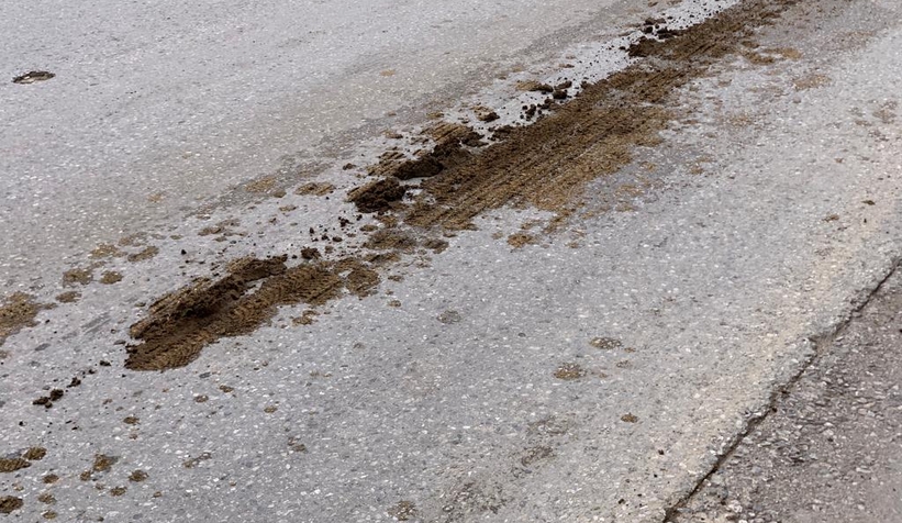 Caddeye gübre döke döke gitti, kokudan durulamadı