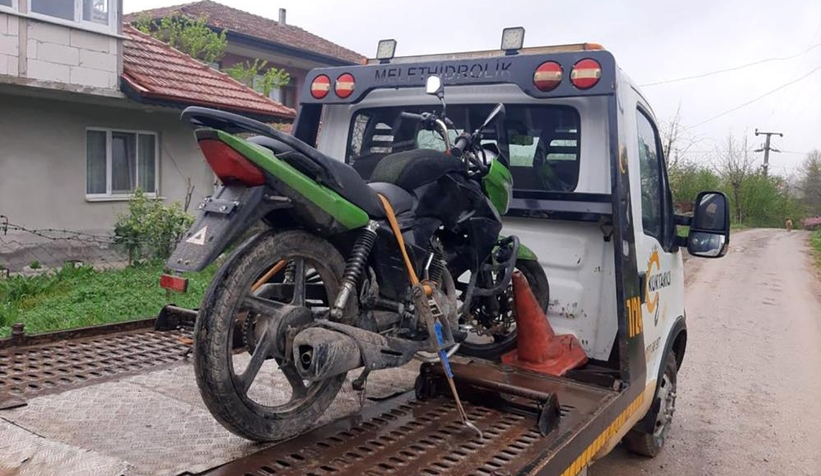 Çaldığı motosikleti kullanırken jandarmaya yakalandı