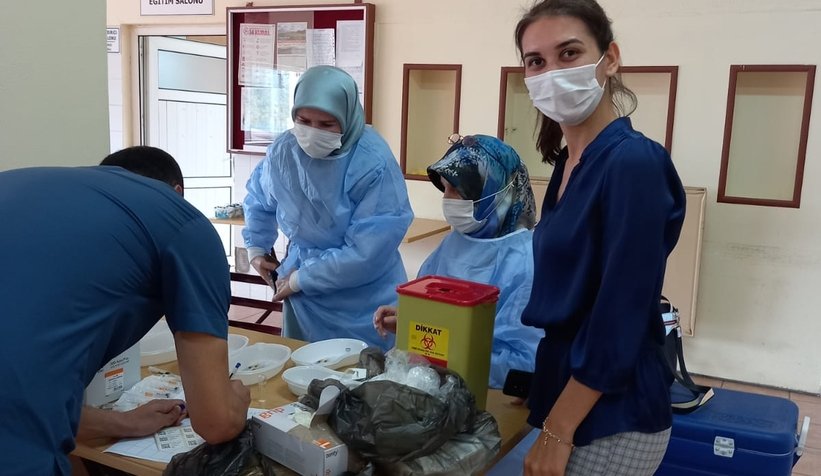 Çalışanlara fabrikada aşı hizmeti başladı