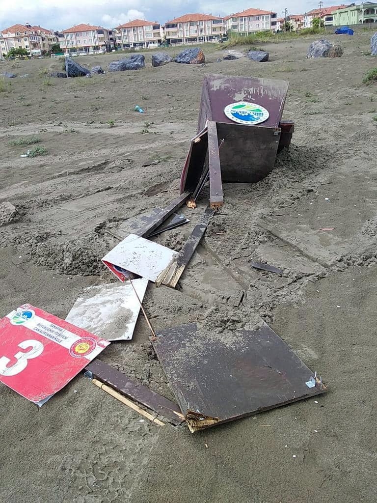 Cankurtaran kulesi tahrip edildi, bölge halkı tepki gösterdi