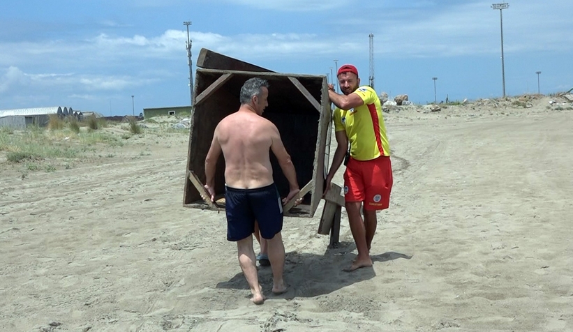 Cankurtaran kulesi tahrip edildi, bölge halkı tepki gösterdi